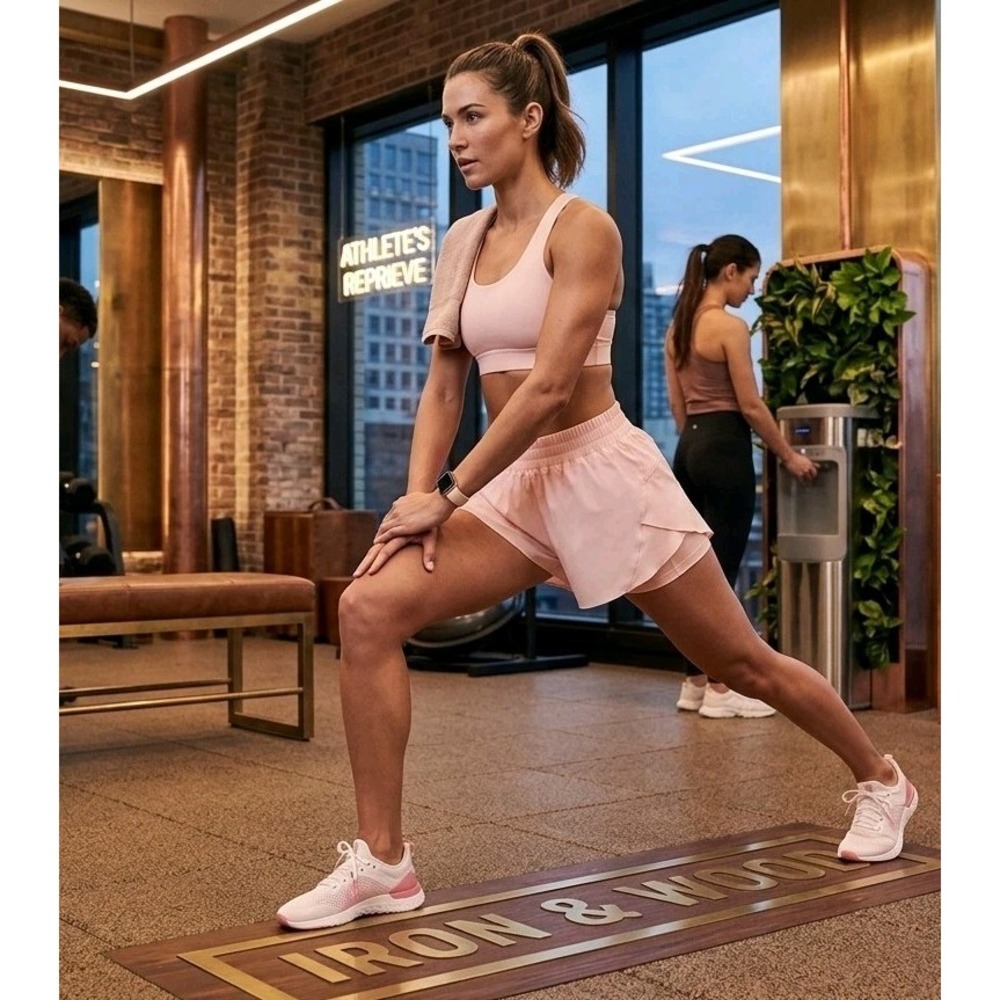 New Lululemon Shake It Out High Rise Run Short 2.5" Pink Mist NWT M LW7DKOS